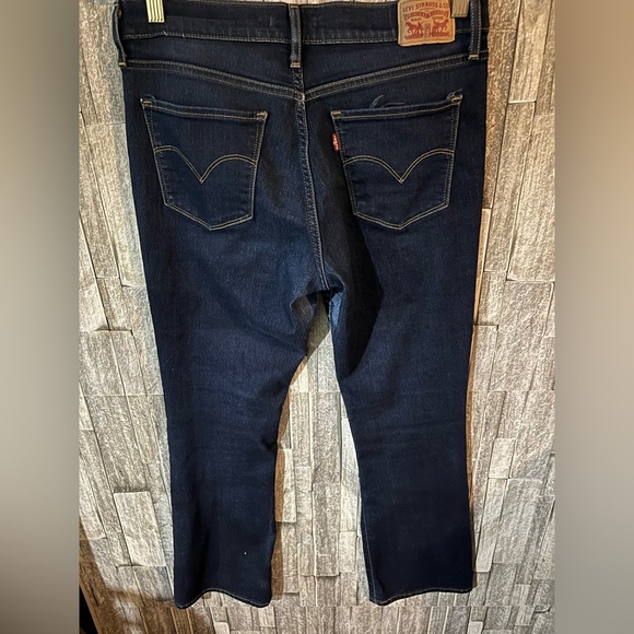 Women's Levi 315 Shaping Bootcut Dark Blue Jeans. - Picture 4 of 4